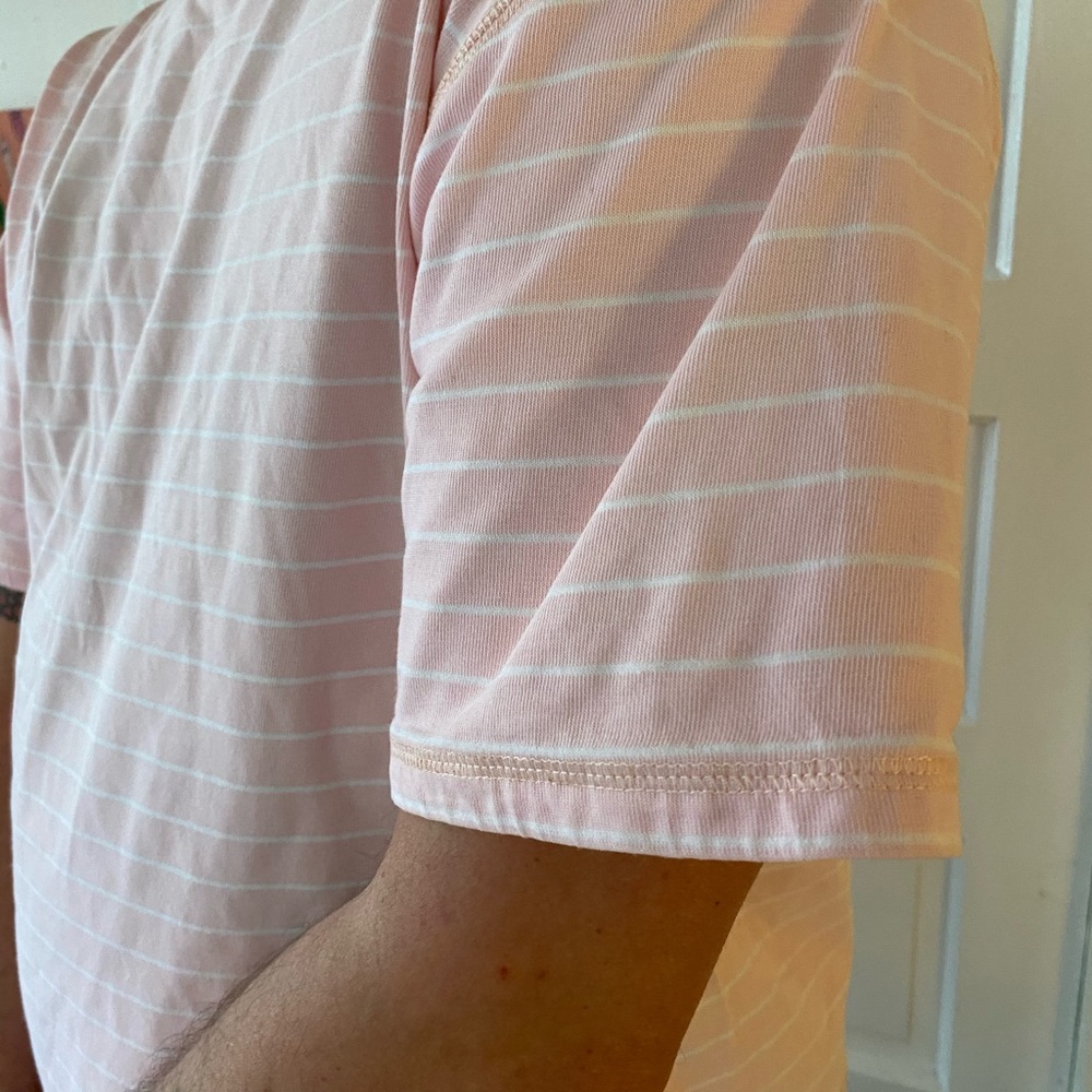Vintage 80s lined cuff tee. UNISEX - Picture 3 of 5